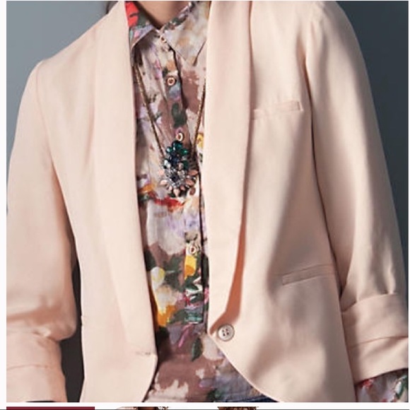 Anthropologie Cartonnier Miette Light Peach Blazer
